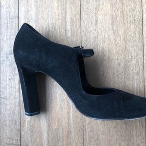 Richard Tyler high heel black suede shoes